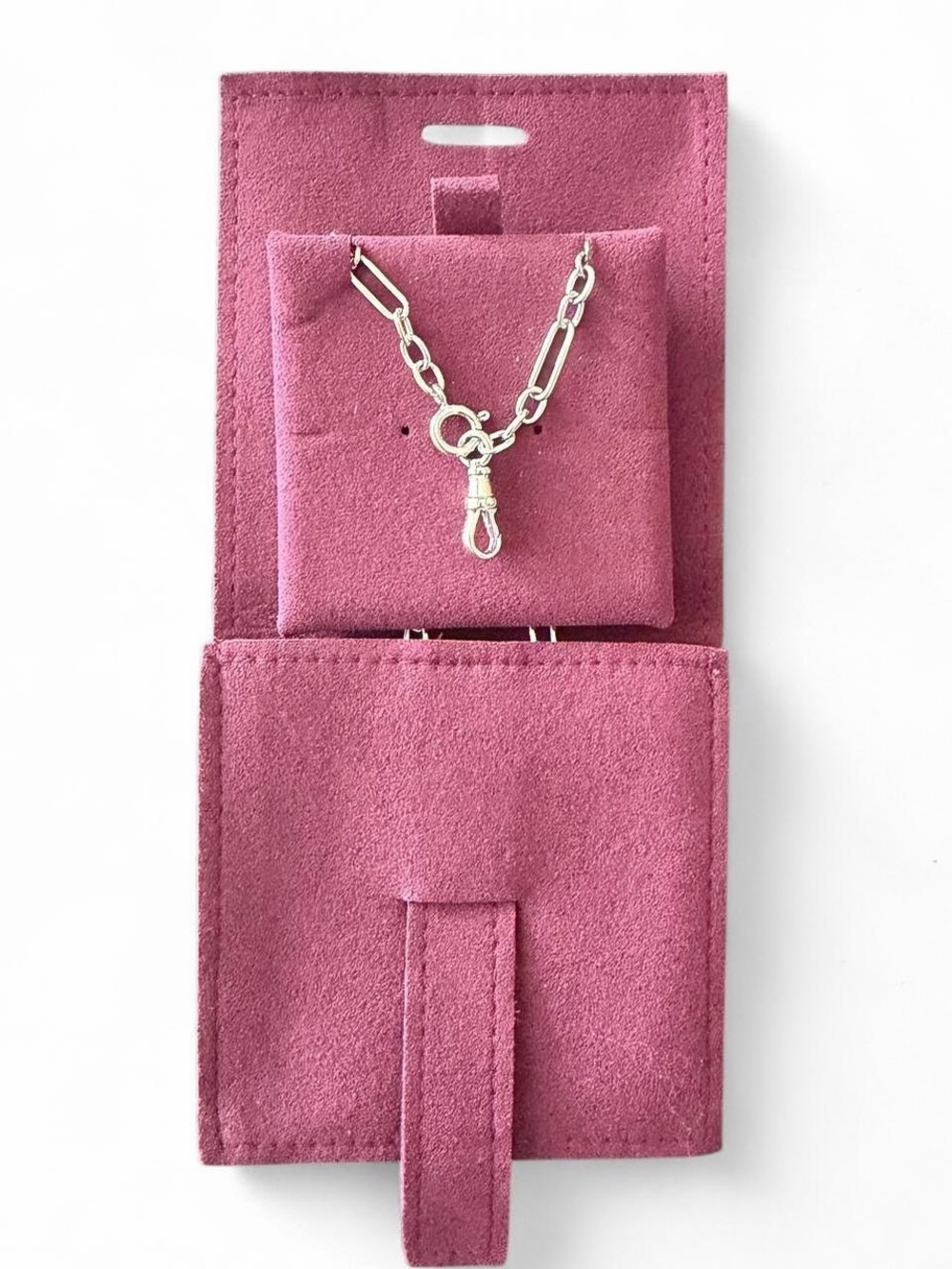 Didi Rose Handmade Fancy Chain Sterling Silver Necklace - 17”